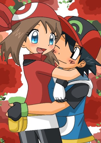 Ash Ketchum and May
