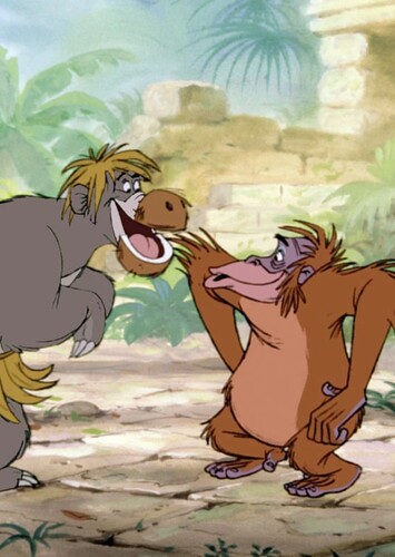 Baloo and King Louie (The Jungle Book)