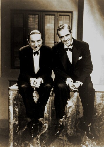 Bela Lugosi and Boris Karloff