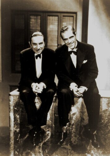 Bela Lugosi and Boris Karloff
