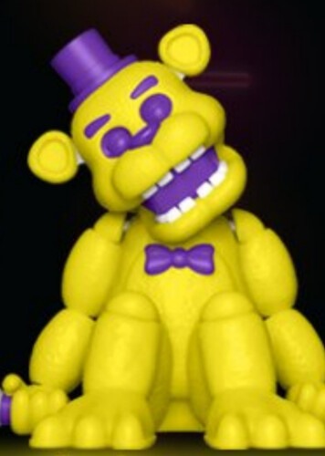 Blacklight Golden Freddy
