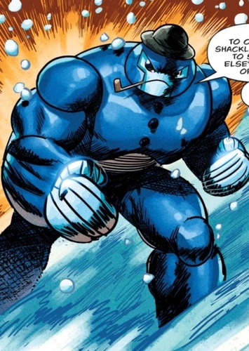 Blue Snowman