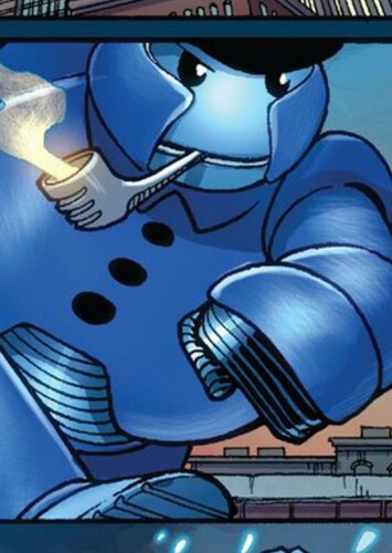 Blue Snowman