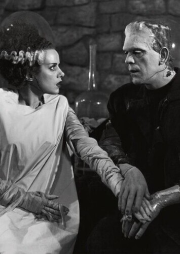 Boris Karloff and Elsa Lanchester (R.I.P)