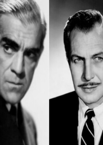 Boris Karloff and Vincent Price