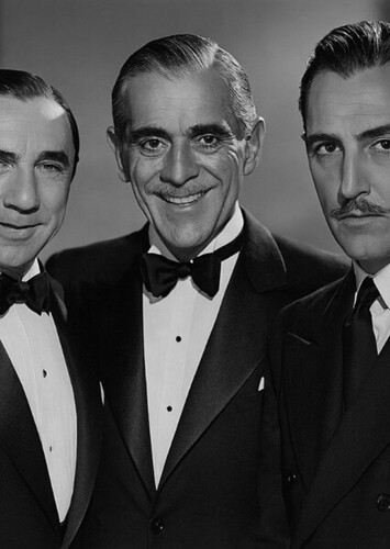 Boris Karloff, Bela Lugosi, and John Barrymore (R.I.P.)