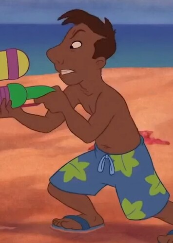 Boy with water gun