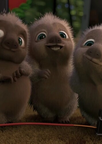 Bucky, Spike, and Quillo (The Porcupine Triplets)