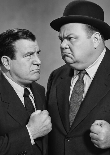 Bud Abbott and Roscoe Arbuckle