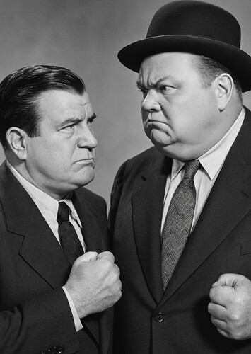 Bud Abbott and Roscoe Arbuckle