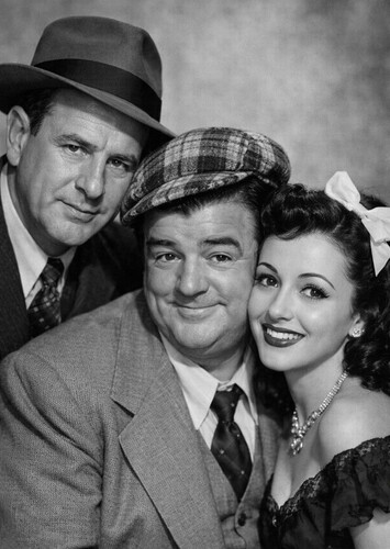 Bud Abbott, Lou Costello, and Adriana Caselotti