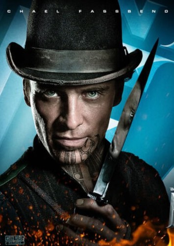 Burke: A bowler hat-wearing, tattooed and psychopathic Irishman