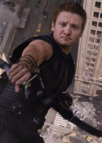 Clinton Barton/Hawkeye (actually played by Jeremy Renner; 2002-2011)