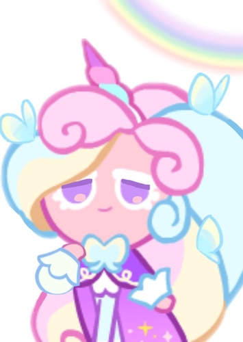 Cream unicorn cookie