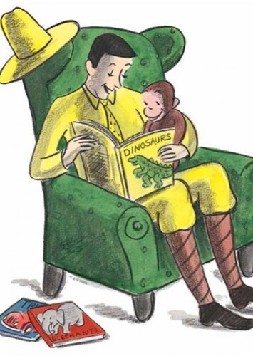 Curious George and Ted Shackleford