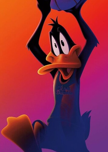 Daffy Duck is a player again instead of Coach