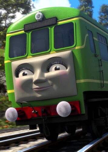 Daisy The Green Diesel Rail-Car Engine