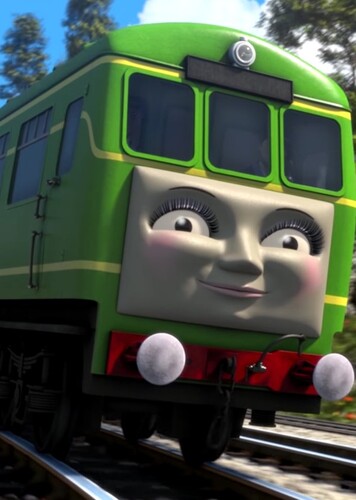 Daisy The Green Diesel Rail-Car Engine