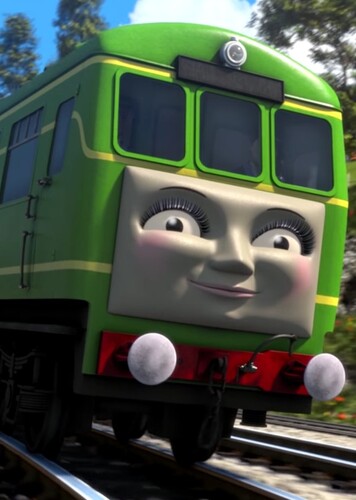 Daisy The Green Diesel Rail-Car Engine
