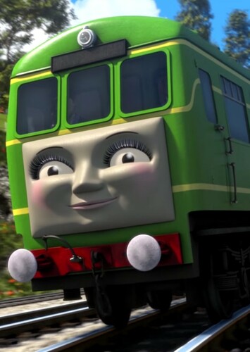 Daisy The Green Diesel Rail-Car Engine
