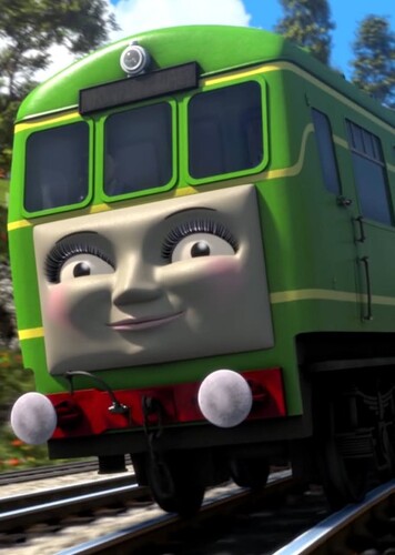 Daisy The Green Diesel Rail-Car Engine
