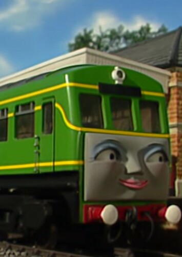 Daisy The Green Diesel Rail-Car Engine