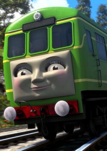 Daisy The Green Diesel Rail-Car Engine