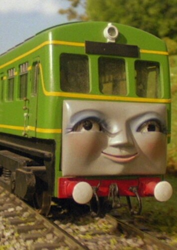 Daisy The Green Diesel Rail-Car Engine