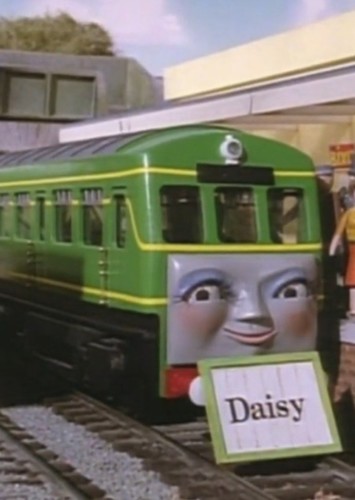 Daisy The Green Diesel Rail-Car Engine in Thomas & Friends:Duncan To The Rescue Episode