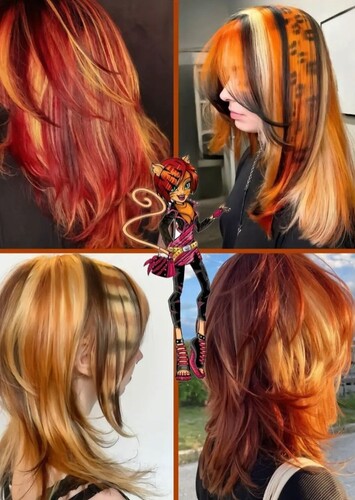 Short Orange w Tiger Streak