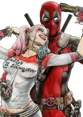 Deadpool and Harley Quinn