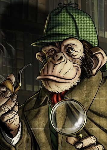 Detective chimp