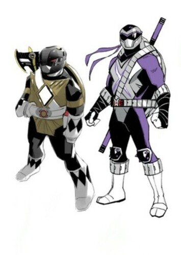 Donatello The Black Ranger/Dimension X Purple Ranger