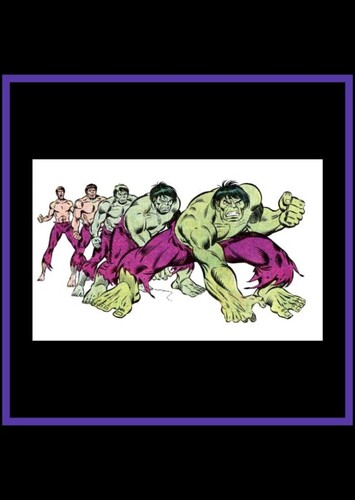 David Bruce Banner and The Hulk - Animated Marvel Comic Book Style