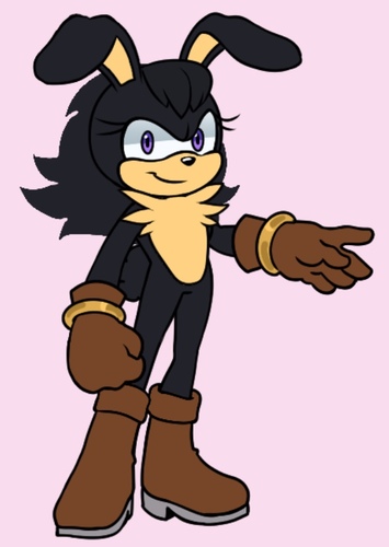 Ebony the rabbit