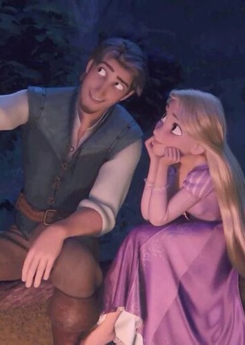 Flynn Rider and Rapunzel