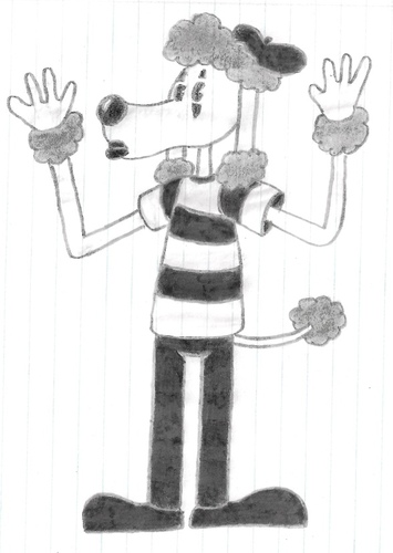 French Poodle Mime