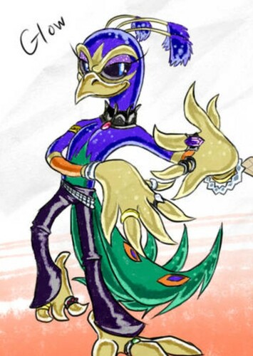 Glow the Peacock