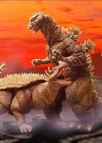 Godzilla and Anguirus