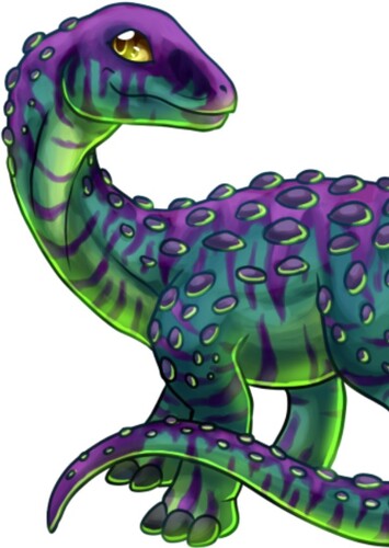 Green and Purple Saltasaurus