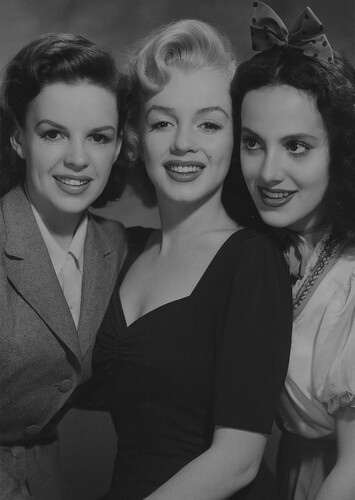 Judy Garland Marilyn Monroe and Adriana Caselotti