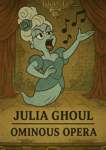 Julia Ghoul in "Ominous Opera"