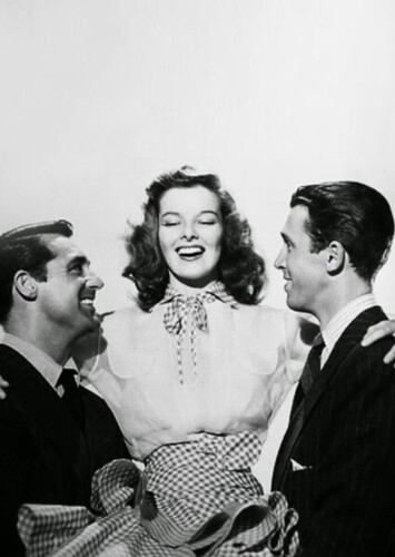 Katharine Hepburn, Cary Grant, and James Stewart (R.I.P.)