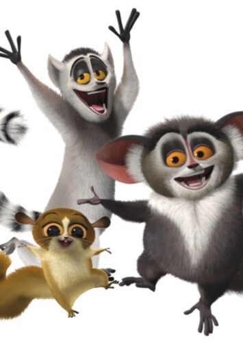 King Julien, Maurice, and Mort
