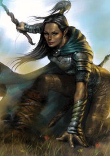Kyriani of Shadowdale "Half-Drow Wizard"