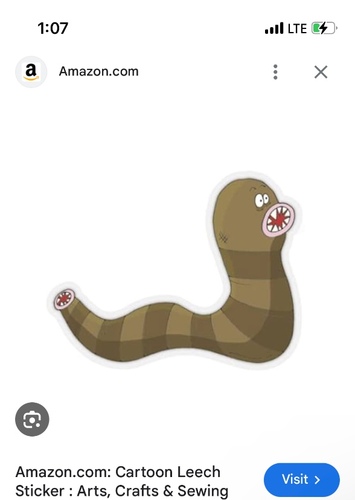 Leech cartoon