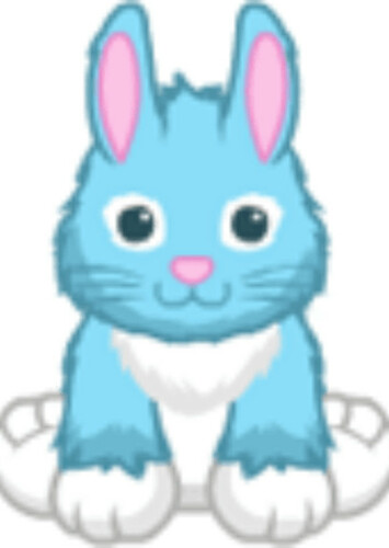 Lil Blue Spring Bunny