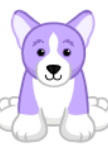 Lil Purple Spring Corgi