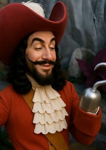 live-action Captain Hook