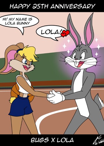 Lola Bunny meet the Tune Squad first and then Michael Jordan